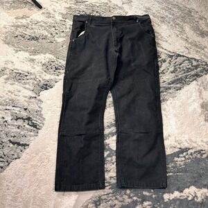 Key Apparel VTG Pants Mens 34x30 Black Relaxed Fit Duck Dungaree Work Wear